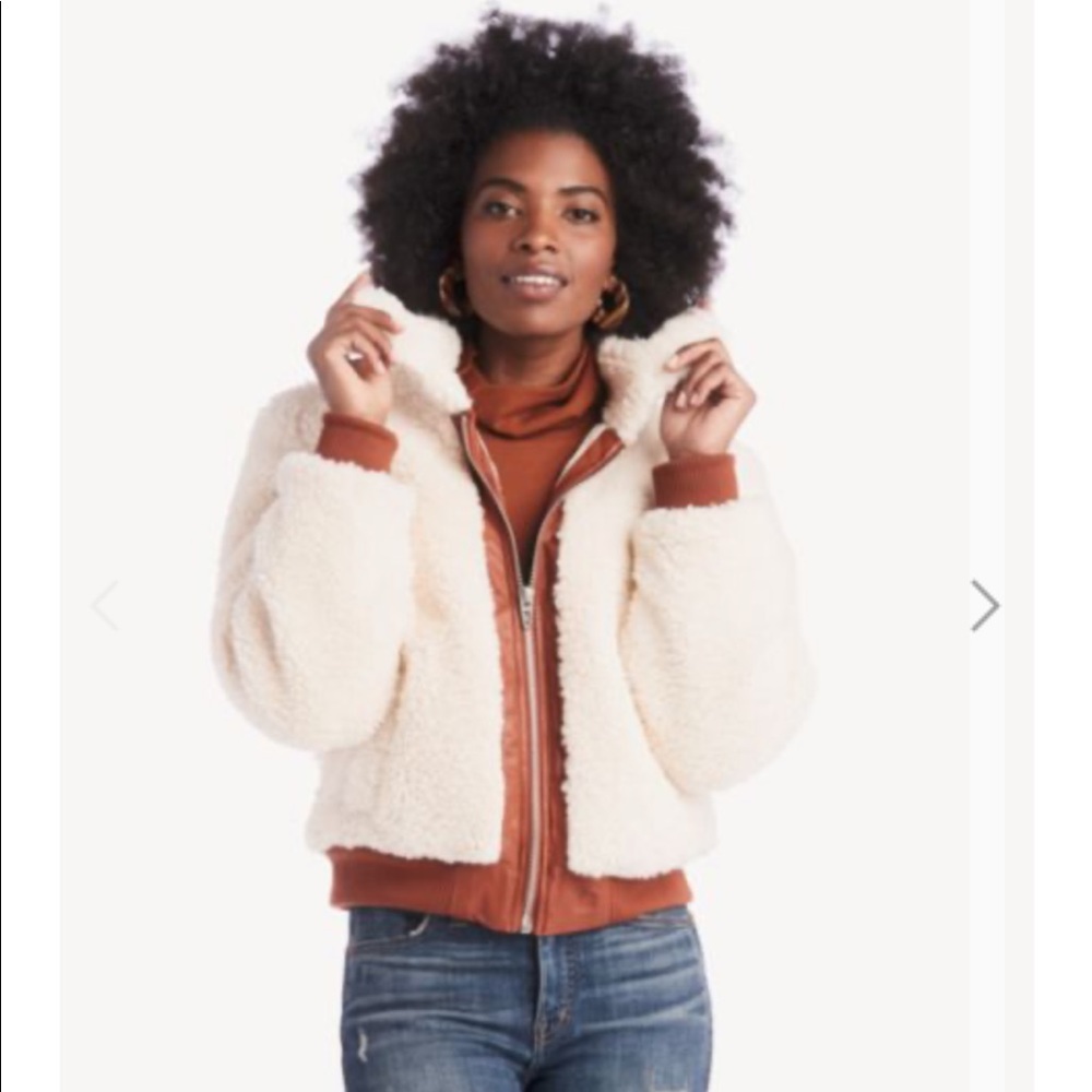 BlankNYC Marshmallow Sherpa style jacket